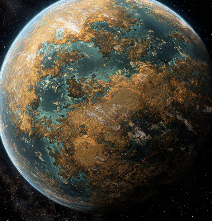 Planeta Bakajuska 20 z vesmíru